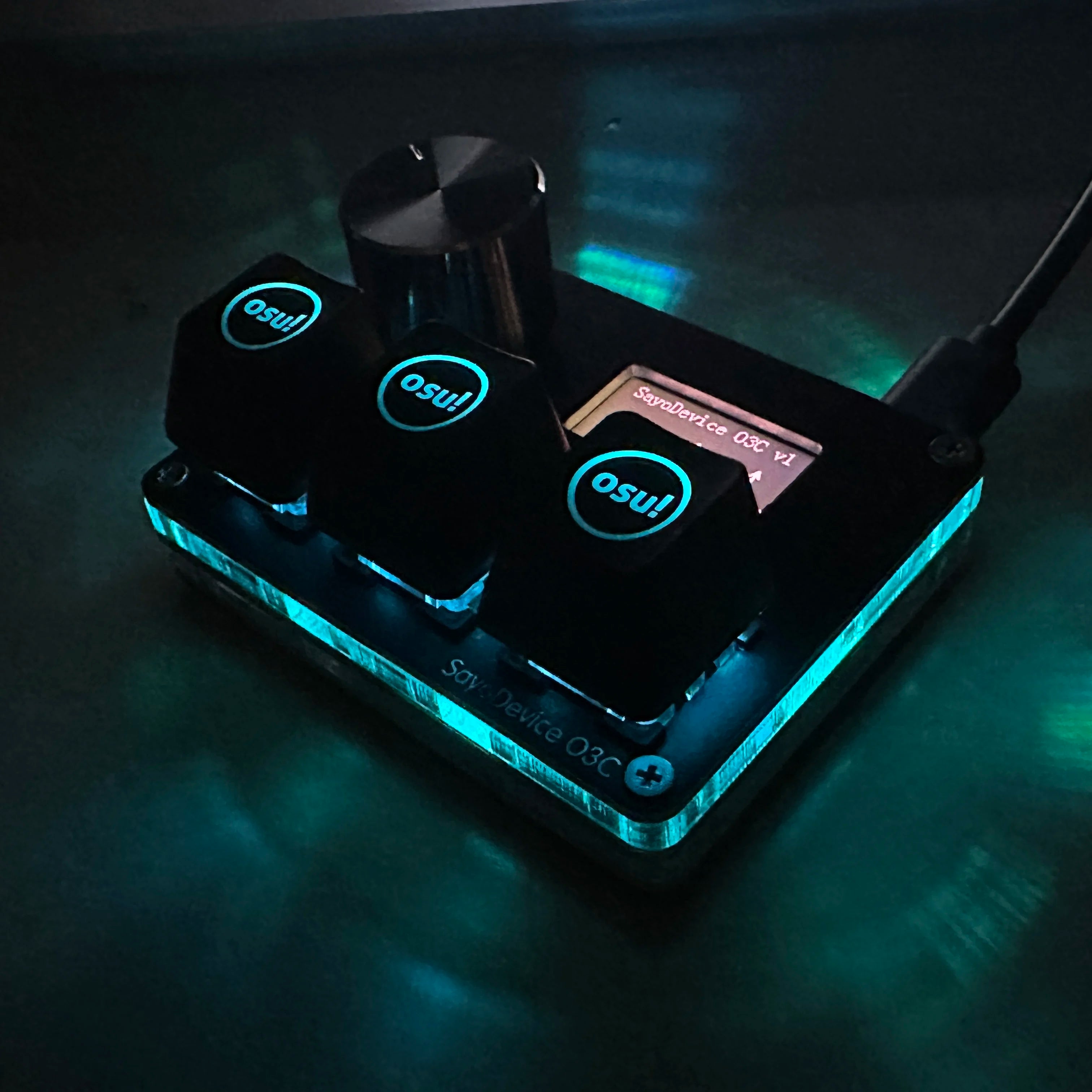 🎮 Mini Clavier Mécanique BTXETUEL SayoDevice OSU O3C – Switchs Magnétiques Roses | Écran IPS & Ultra-Vitesse