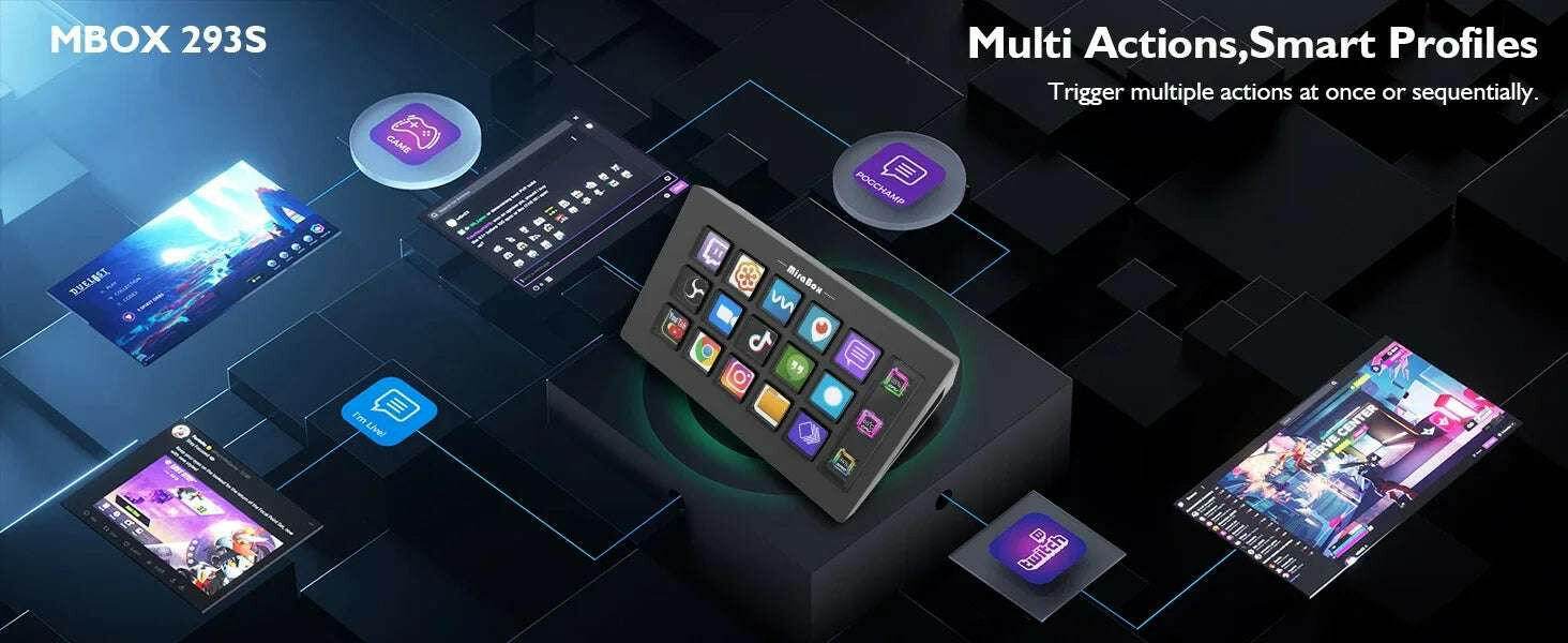 🎛️ Stream Deck Mini – Clavier Visuel 15 Touches LCD Personnalisables | Win / macOS - Legeekshop