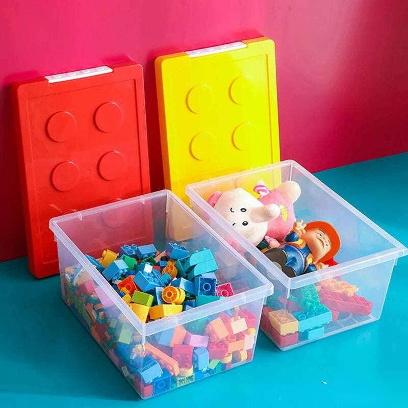 🧸 Boîte de Rangement Empilable – Organisateur Blocs de Construction & Jouets | Taille S ou L - Legeekshop