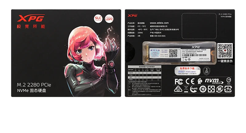 SSD NVMe ADATA XPG GAMMIX S50 PRO M.2 2280 PCIe Gen4x4 500GB 1TB 3D NAND TLC