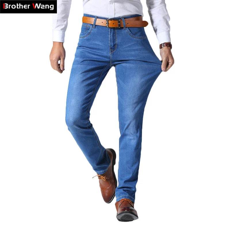 Jean Slim Homme, Pantalon en Jean Extensible, Décontracté | Brother Wang | Wayne Outfitters - Legeekshop
