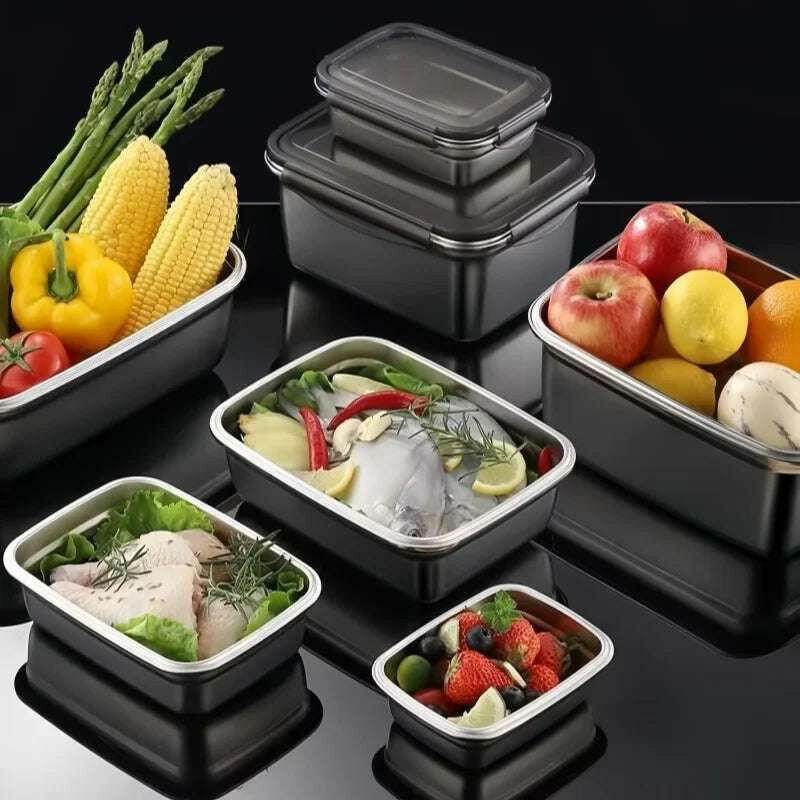 🥗 Boîte Alimentaire Inox 304 Hermétique | Lunch Box Bento Durable - Legeekshop