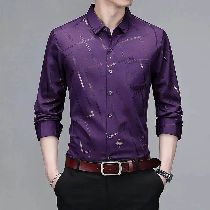 đ Chemise Homme ImprimĂ©e â ĂlĂ©gante & DĂ©contractĂ©e | Sans Repassage - Legeekshop