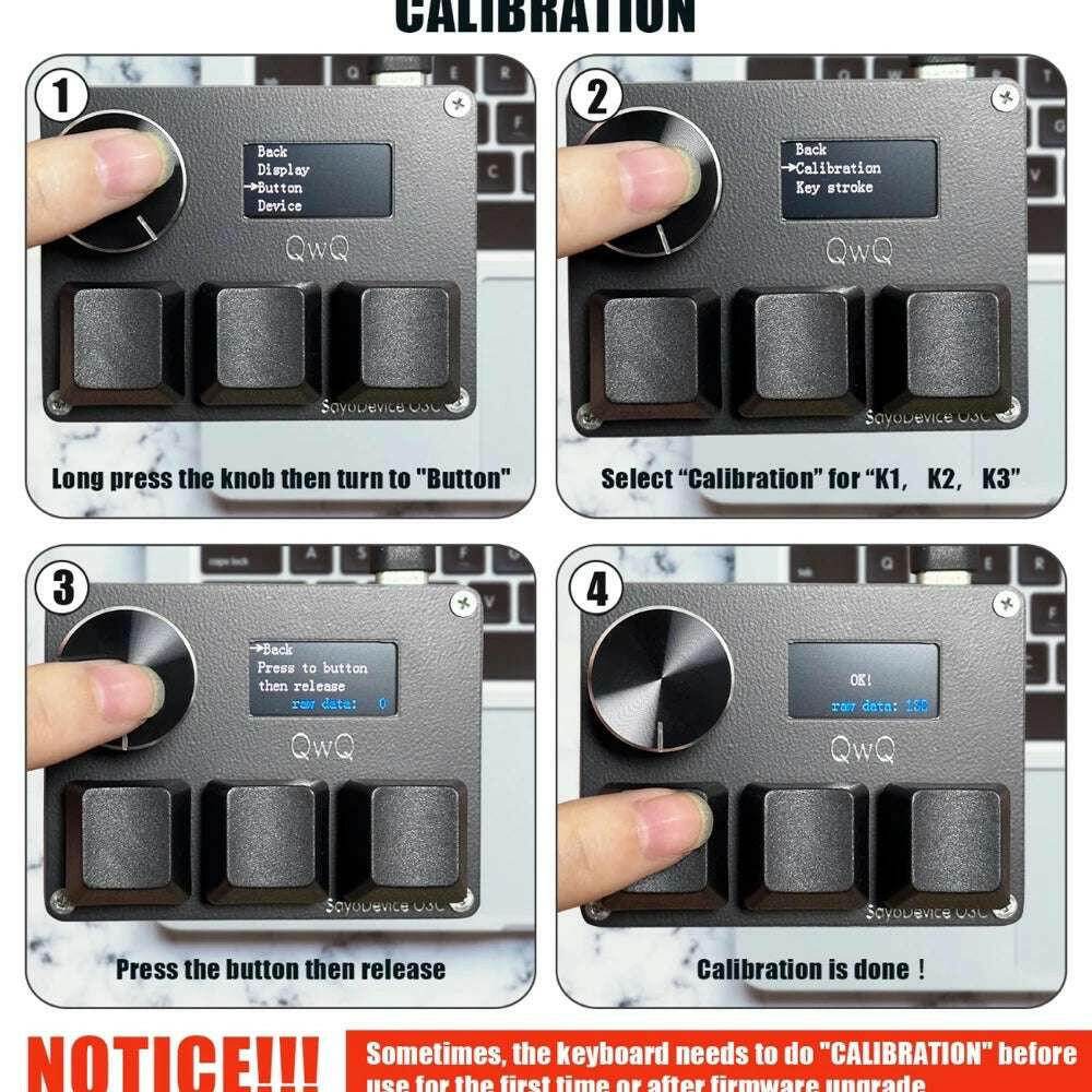 🎮 Mini Clavier Mécanique SayoDevice OSU O3C – Switchs Magnétiques Roses | Écran IPS & Ultra-Vitesse - Legeekshop