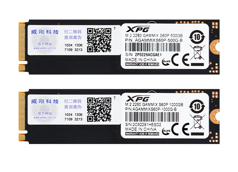 SSD NVMe ADATA XPG GAMMIX S50 PRO M.2 2280 PCIe Gen4x4 500GB 1TB 3D NAND TLC