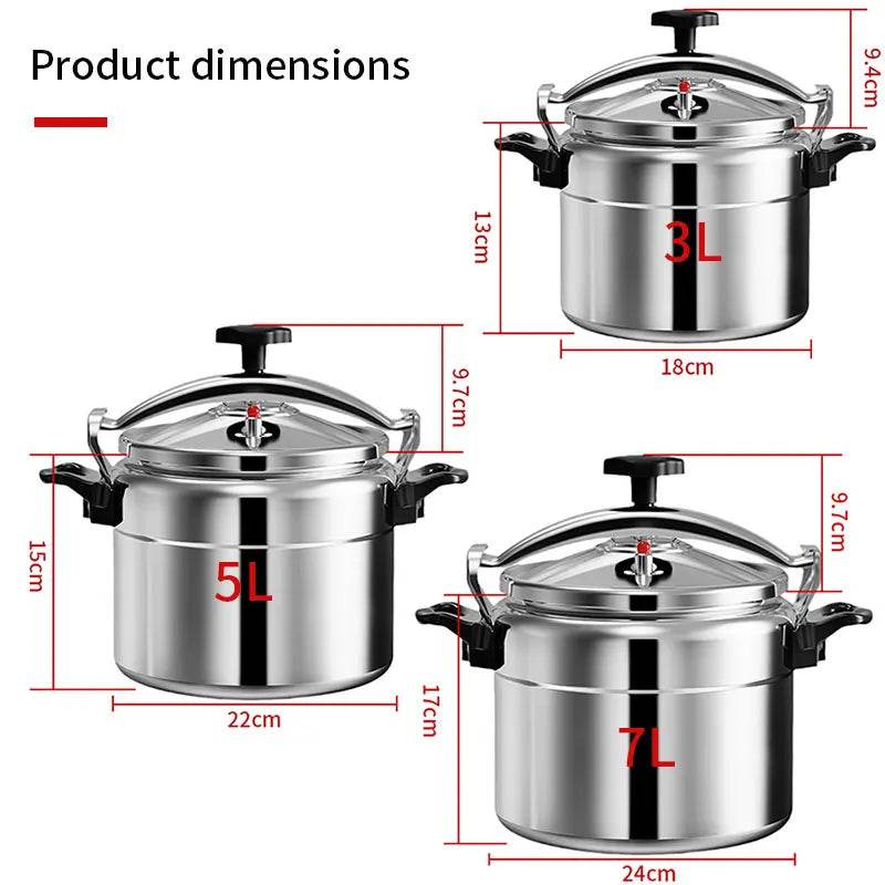 🍲 Autocuiseur professionnel en aluminium – 3L / 5L / 7L – Antidéflagrant & cuisson rapide - Legeekshop