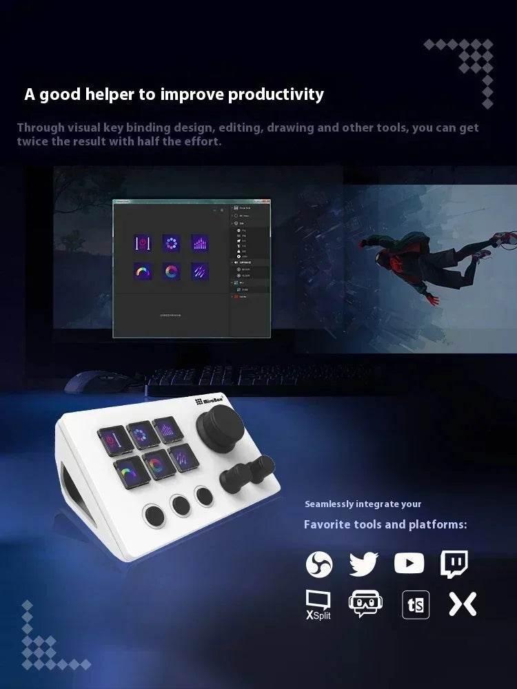 🎮 Clavier Macro Visuel Mirabox N3 – Streamdeck Personnalisable pour PC - Legeekshop