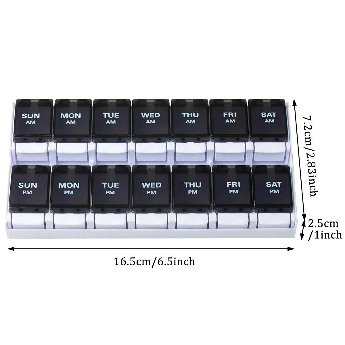 💊 Boîte à Pilules Hebdomadaire et Mensuelle – 7/14/28 Jours | Organisateur de Médicaments - Legeekshop