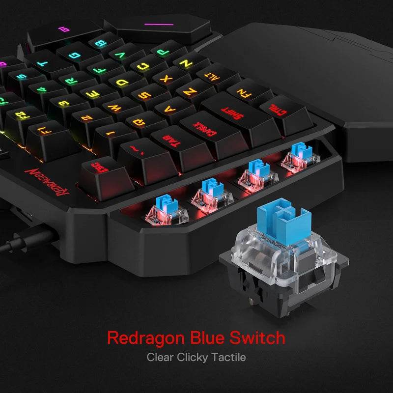 🎮 Clavier Mécanique Redragon K585 DITI – Gaming à Une Main | Rétroéclairage RGB & Hot-Swap - Legeekshop