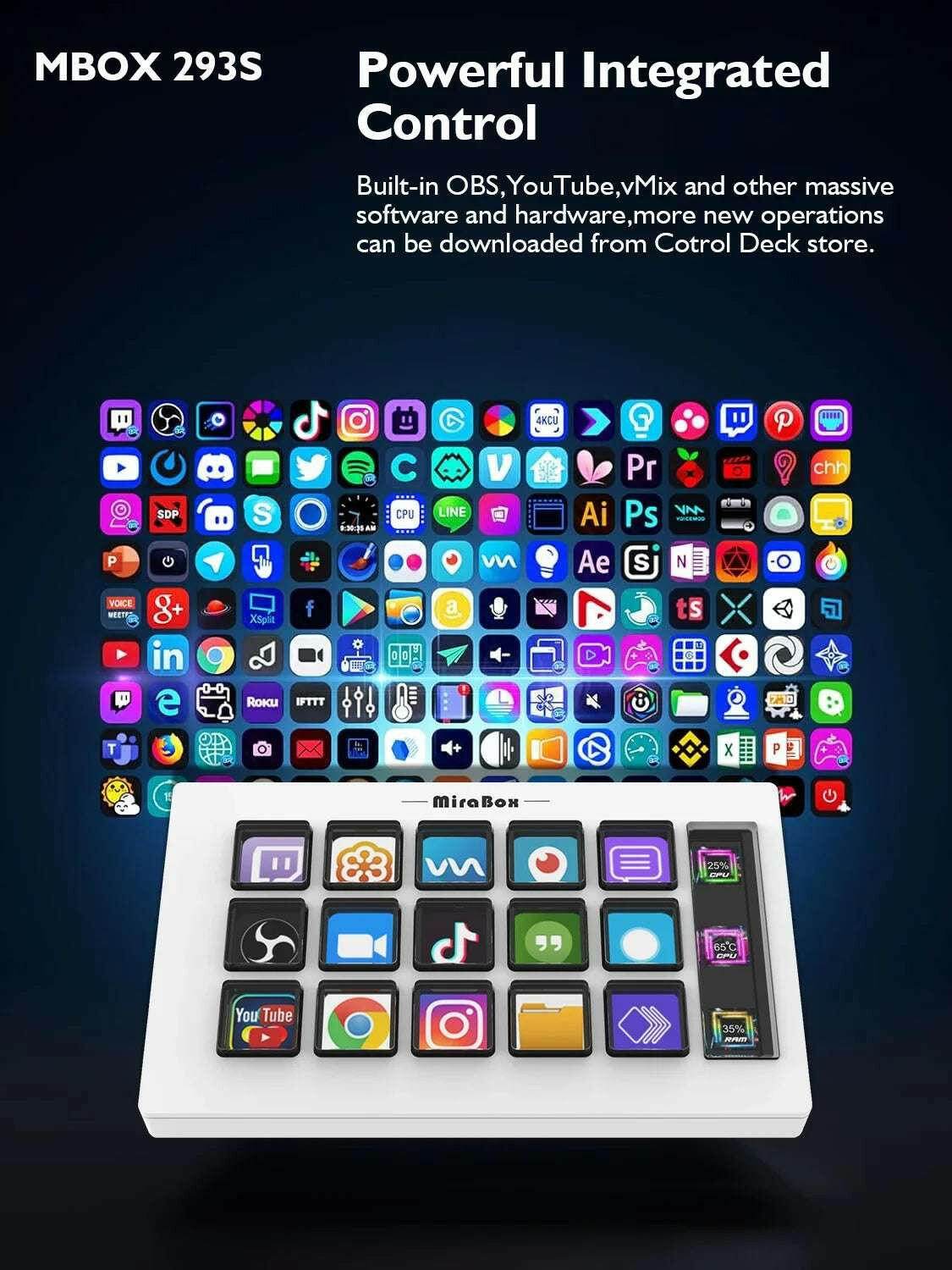 🎛️ Stream Deck Mini – Clavier Visuel 15 Touches LCD Personnalisables | Win / macOS - Legeekshop