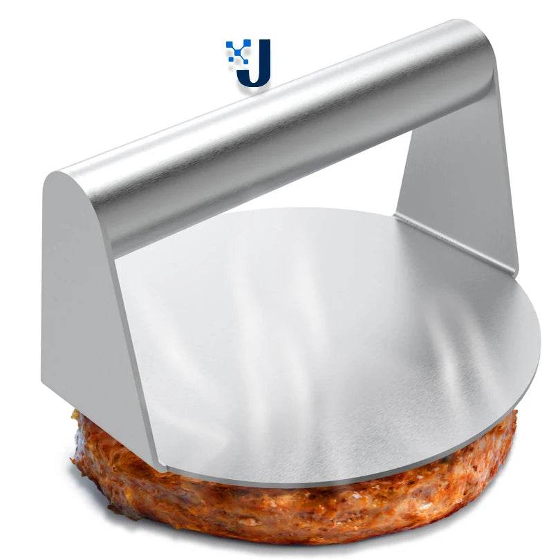 Presse à Hamburgers Acier Inox – Moule Circulaire Antiadhésif – Cuisine Maison - Legeekshop