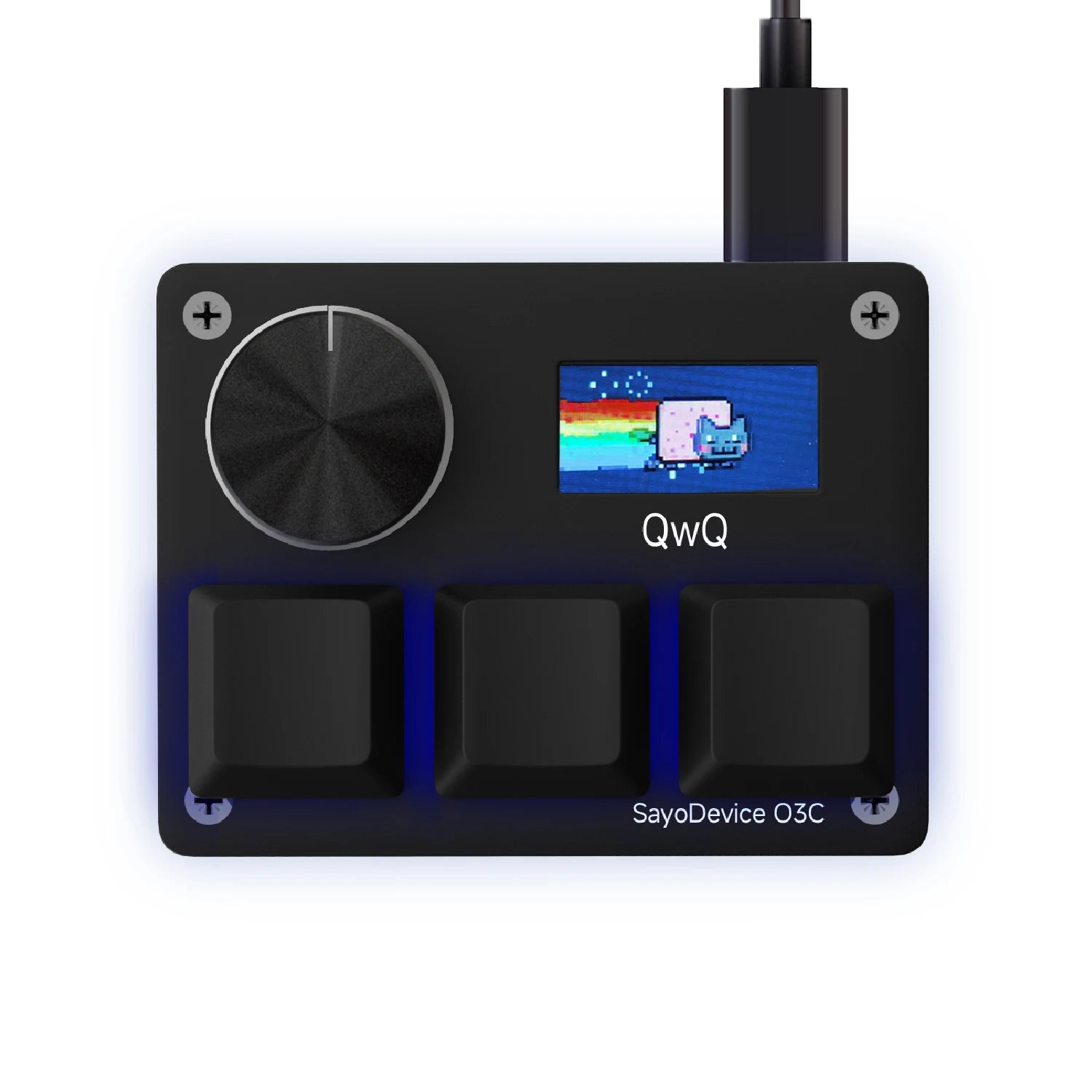 🎮 Mini Clavier Mécanique BTXETUEL SayoDevice OSU O3C – Switchs Magnétiques Roses | Écran IPS & Ultra-Vitesse