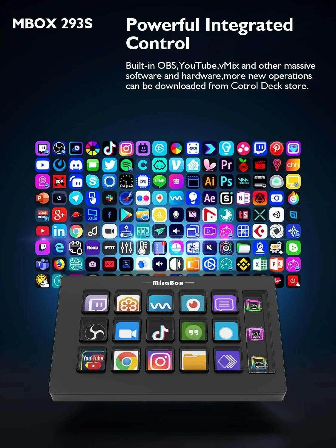 🎛️ Stream Deck Mini – Clavier Visuel 15 Touches LCD Personnalisables | Win / macOS - Legeekshop