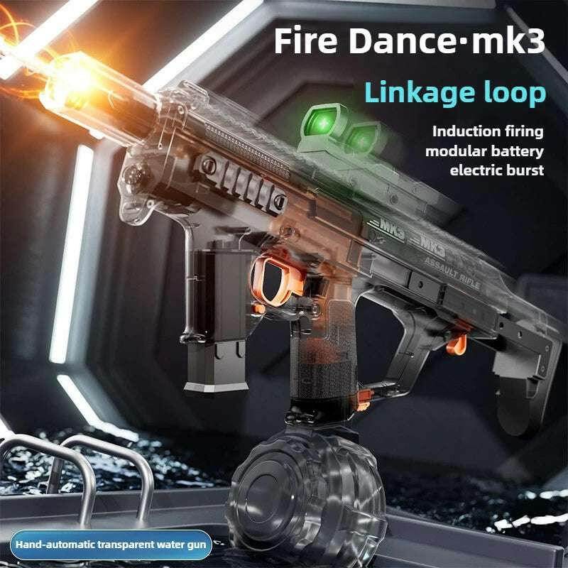 🔥 Pistolet à eau MK3 – Simulation tir de flammes & recharge automatique - Legeekshop