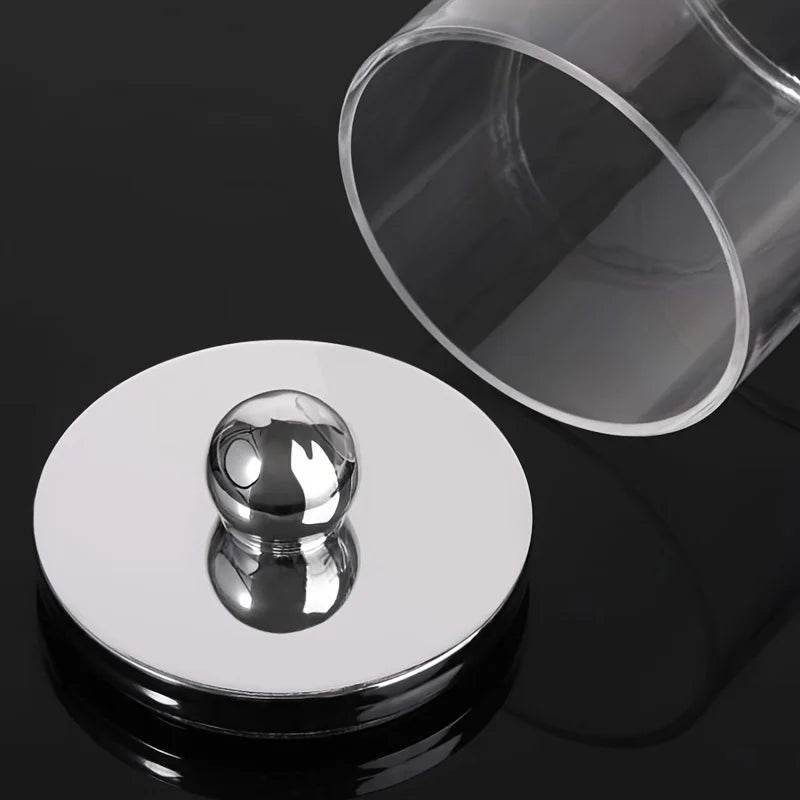 🧺 Boîte de Rangement Transparent – Pot d’Apothicaire 10 Oz | Porte-Coton-Tige & Accessoires - Legeekshop