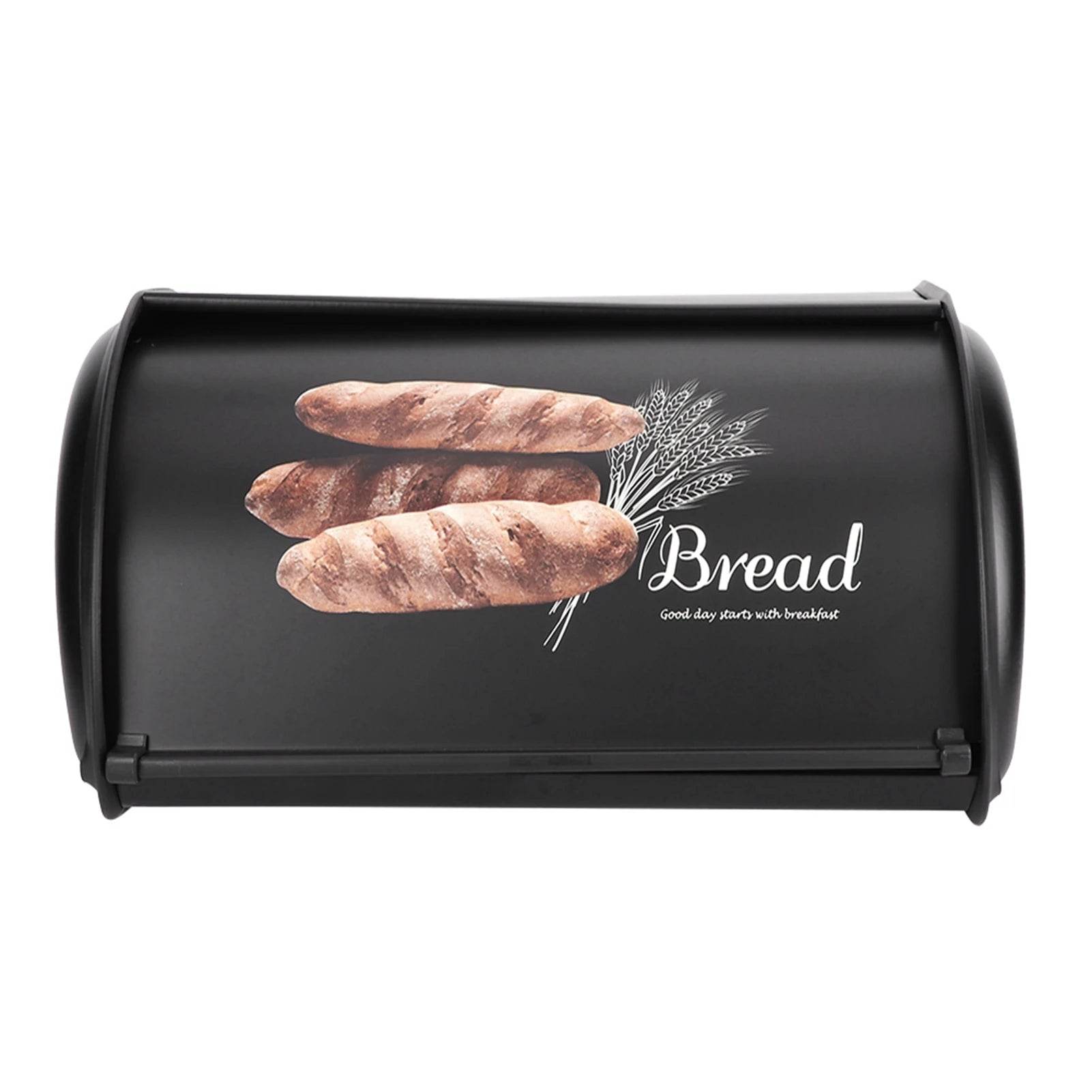 🥖 Boîte de rangement en acier inoxydable – Grand conteneur cuisine avec ouverture coulissante - Legeekshop