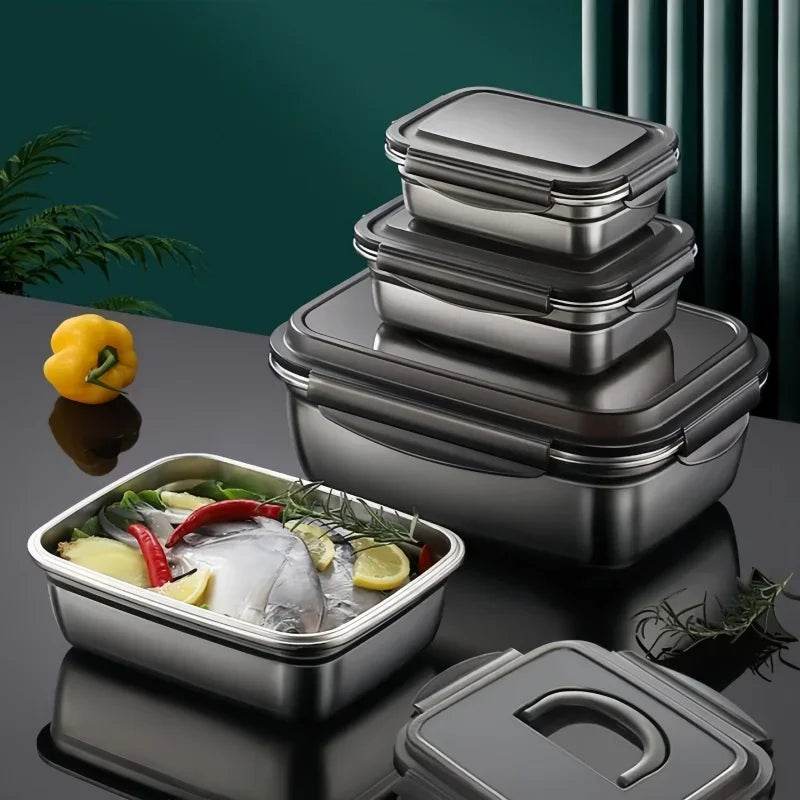 🥗 Boîte Alimentaire Inox 304 Hermétique | Lunch Box Bento Durable - Legeekshop