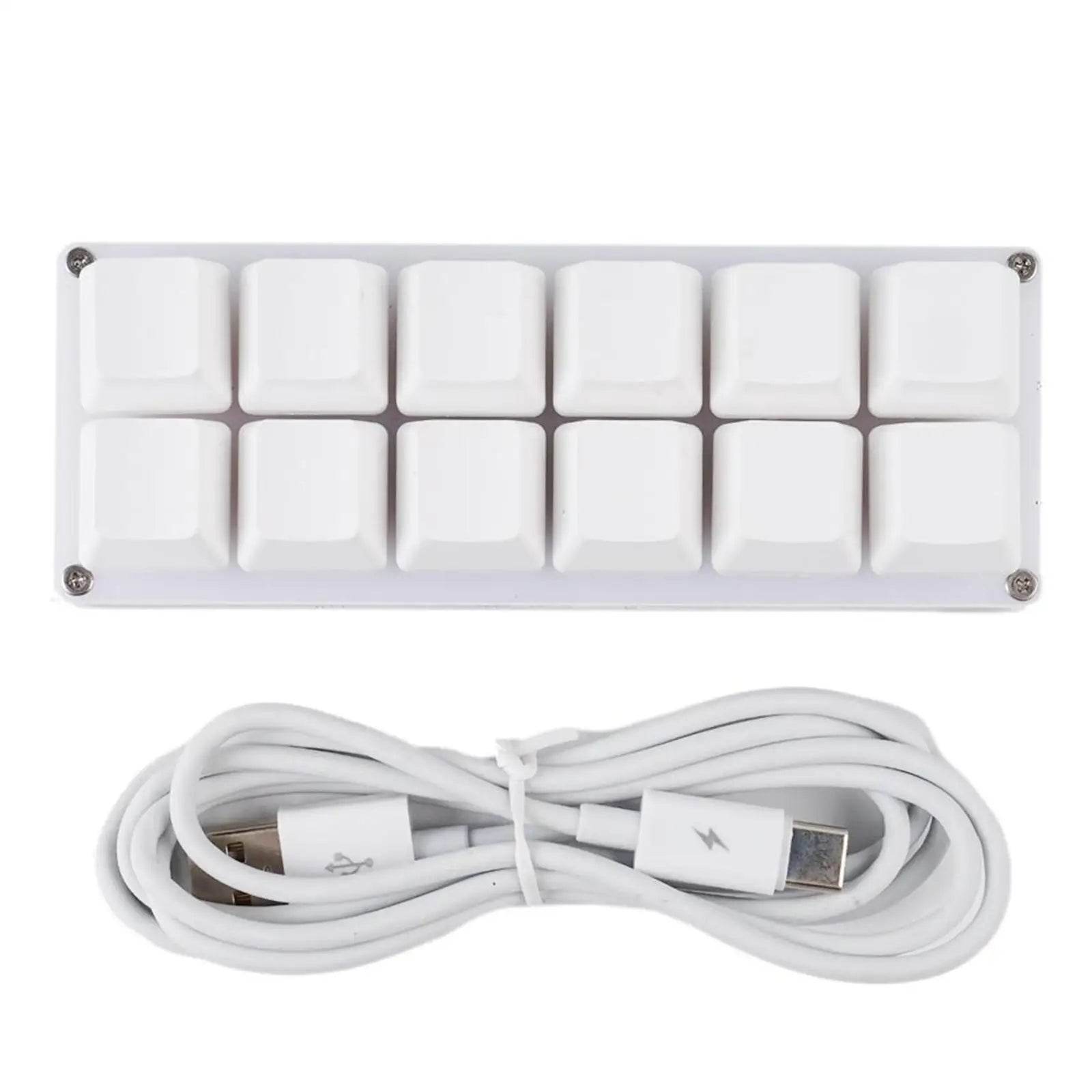 🎮 Mini Clavier Mécanique Programmable SayoDevice – USB | 2 à 24 Touches Macro - 12 Keys White / China - clavier