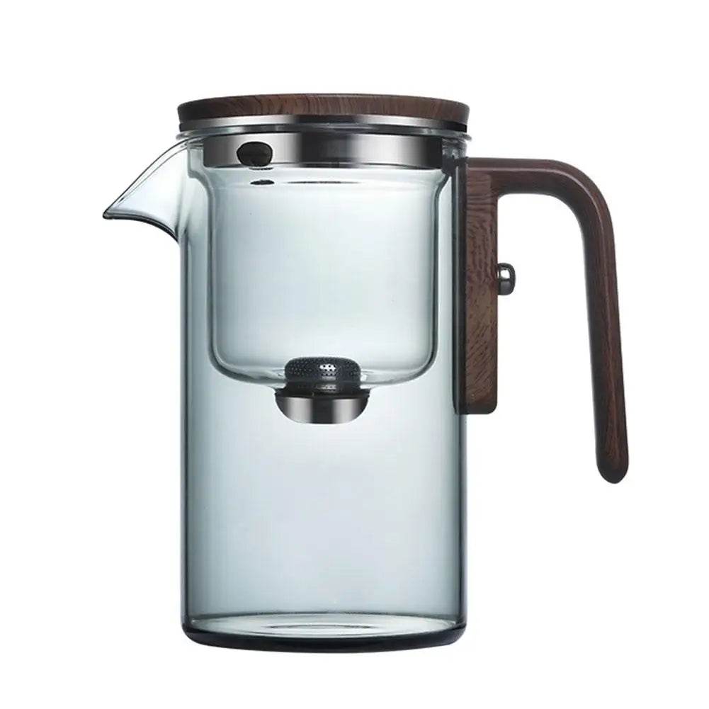 🍵 Théière en Verre avec Séparateur Intégré & Poignée en Bois – 520ML / 720ML - Legeekshop