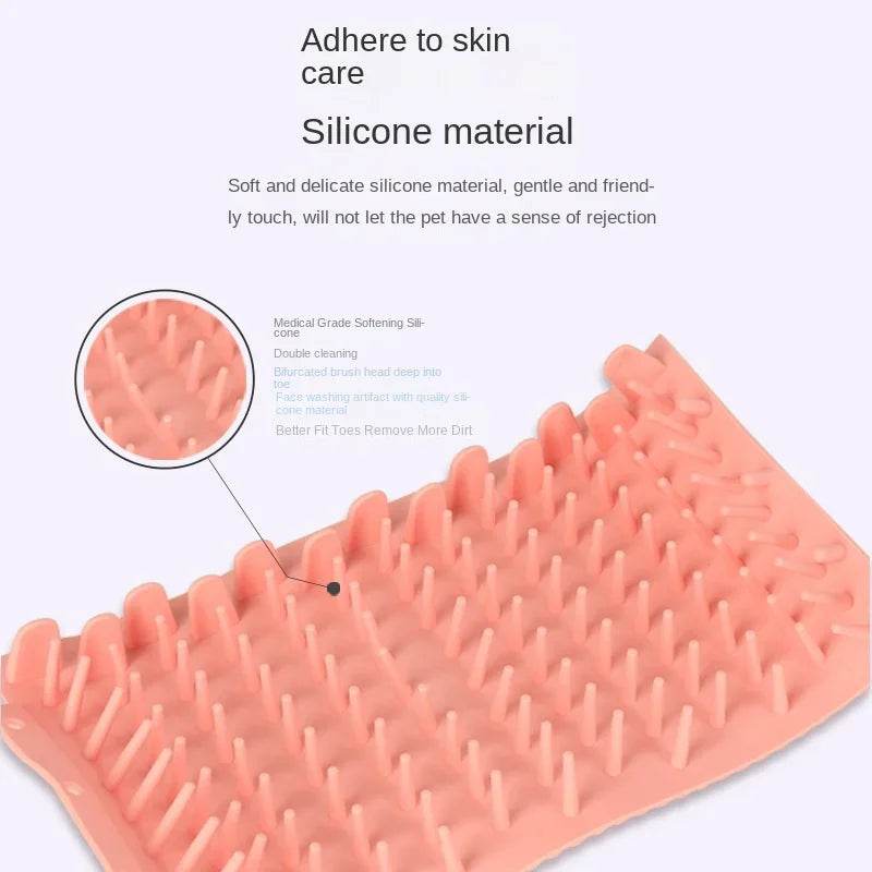 🐾 Nettoyeur pour pattes doux en silicone pour chiens & chats - Legeekshop