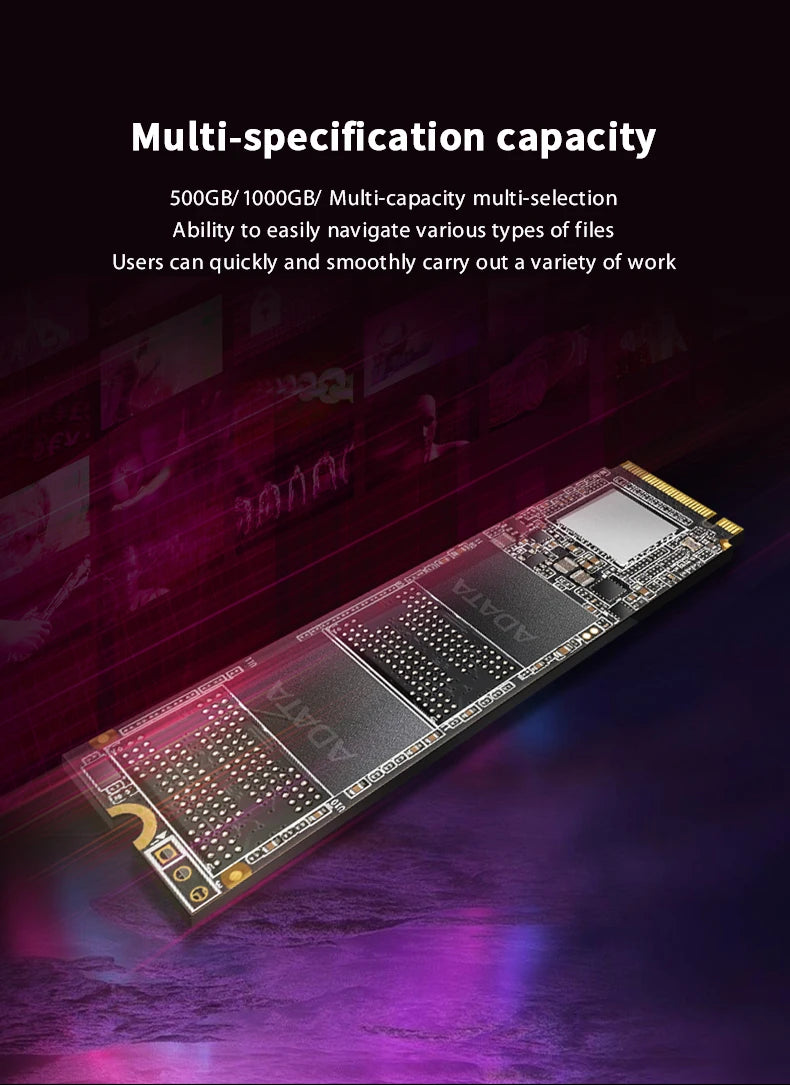 SSD NVMe ADATA XPG GAMMIX S50 PRO M.2 2280 PCIe Gen4x4 500GB 1TB 3D NAND TLC