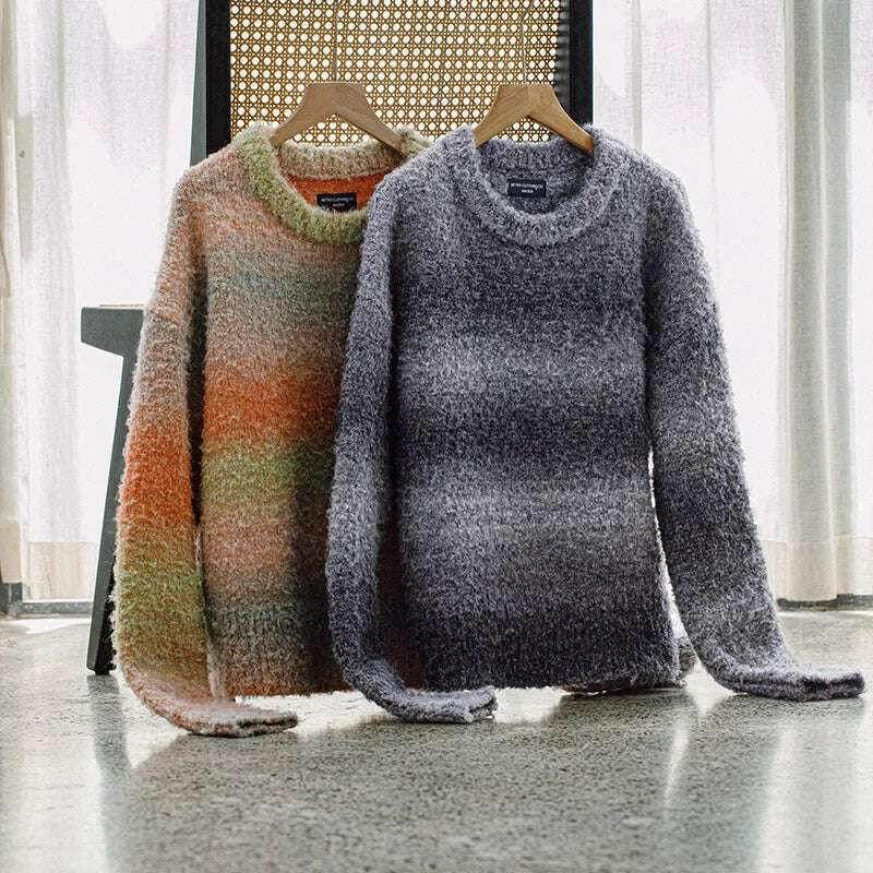 Pull en Tricot Arc-en-Ciel Femme, Col Rond, Chaud et Polyvalent | MADEN | Wayne Outfitters - Legeekshop