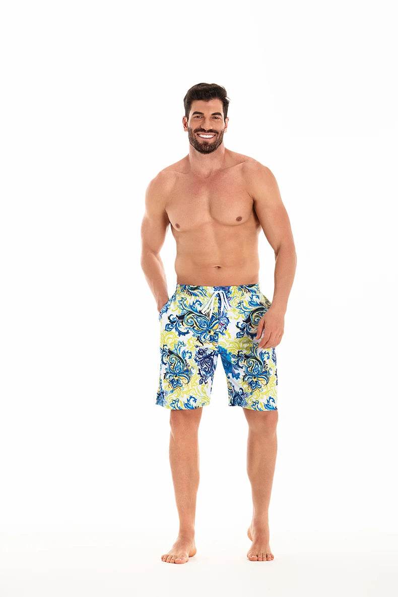 🩳 short de bain homme imprimé floral 🩳 - Legeekshop