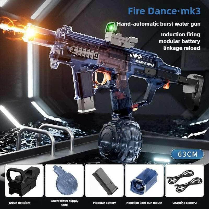 🔥 Pistolet à eau MK3 – Simulation tir de flammes & recharge automatique - Legeekshop