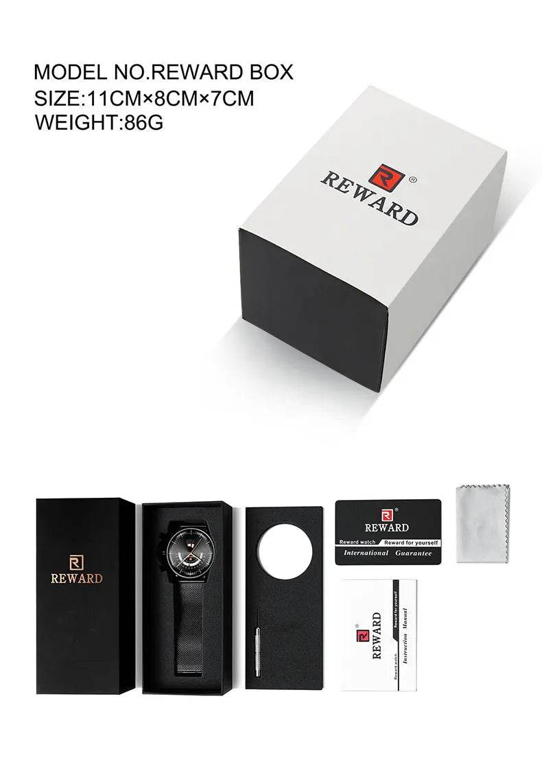 🕶️ REWARD – Montre Homme Quartz Rectangle Bleue Étanche Luxe - Legeekshop