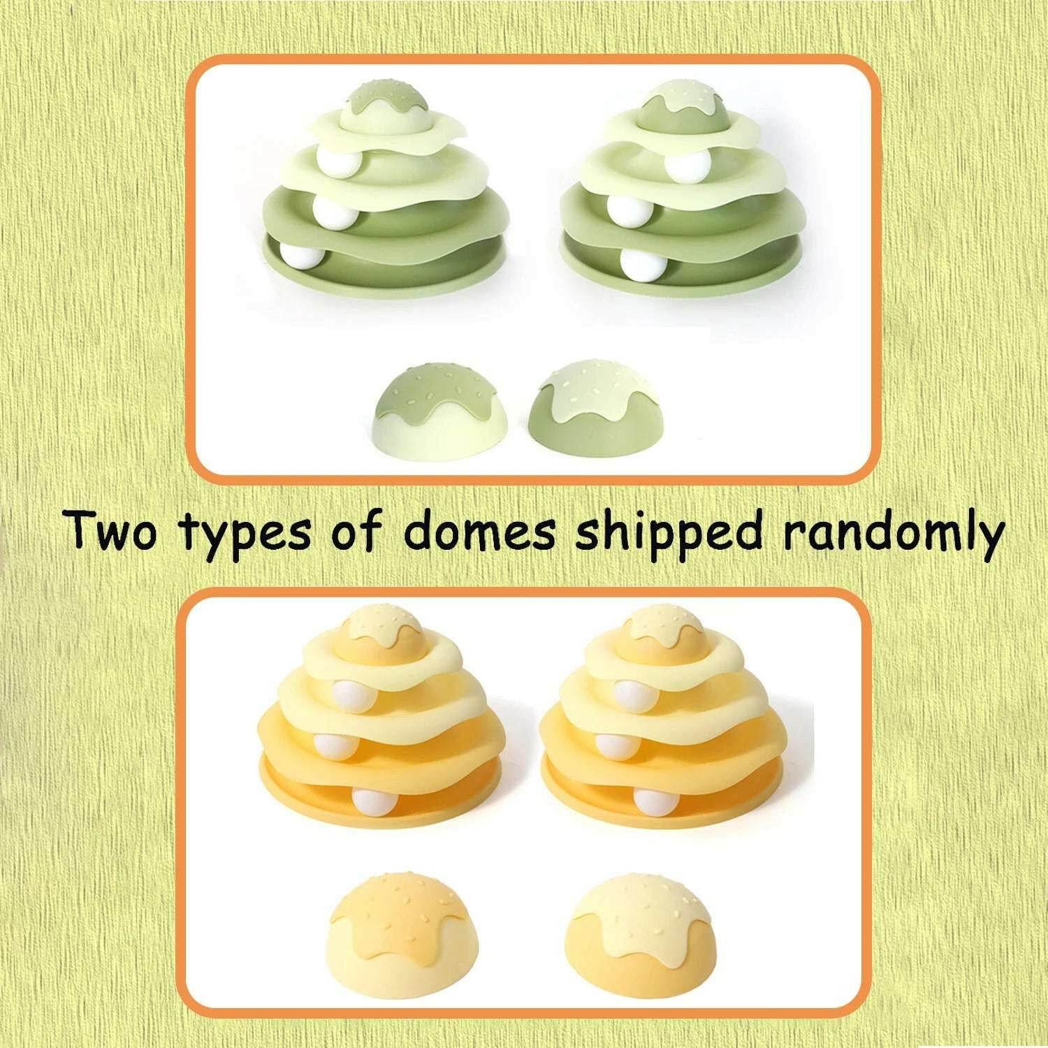 🐱 Tour de rotation à balles colorées – Jouet interactif 3 couches pour chats - Legeekshop