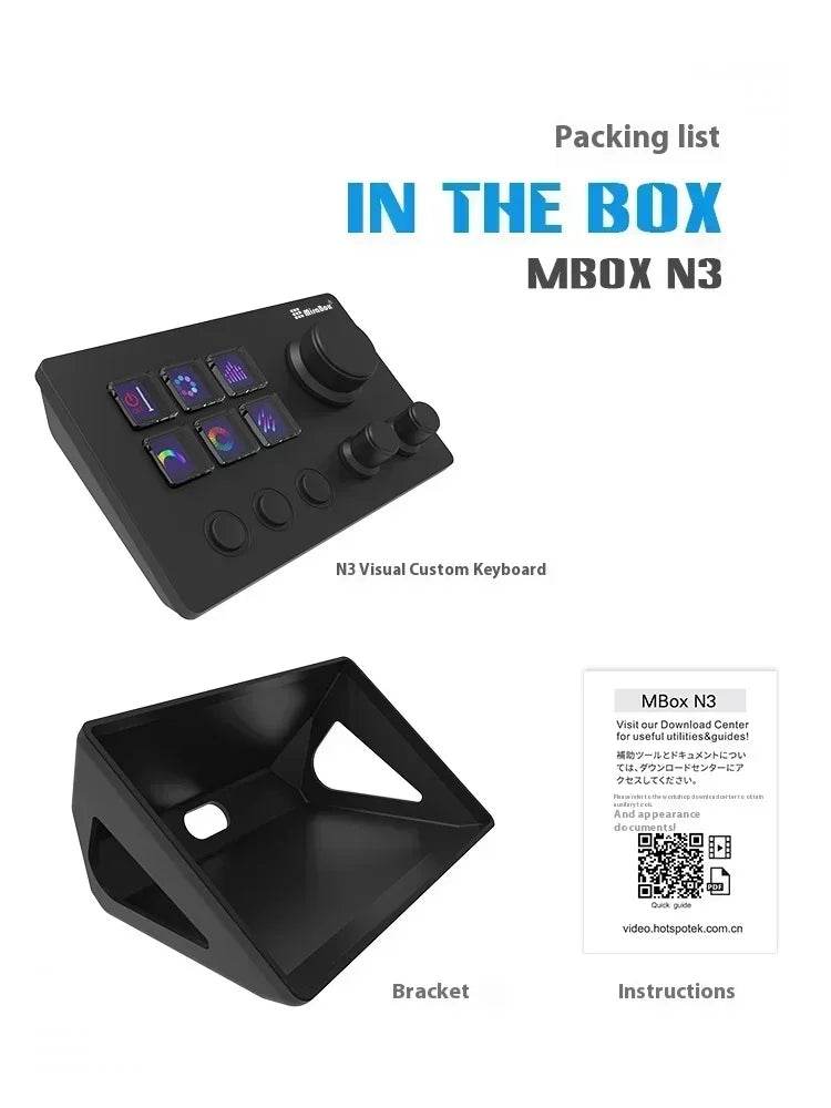 🎮 Clavier Macro Visuel Mirabox N3 – Streamdeck Personnalisable pour PC - Legeekshop