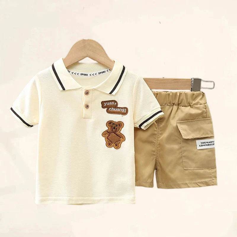 Ensemble de vêtements d'été pour bébé garçon, t-shirt et short, tenue de dessin animé mignon, t-shirt et pantalon pour tout-petits | Wayne Outfitters - Legeekshop