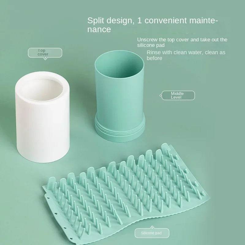 🐾 Nettoyeur pour pattes doux en silicone pour chiens & chats - Legeekshop