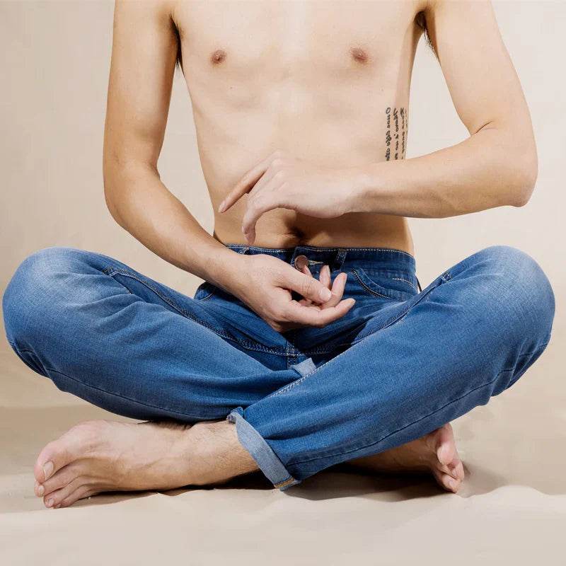 Jean Slim Homme, Pantalon en Jean Extensible, Décontracté | Brother Wang | Wayne Outfitters - Legeekshop