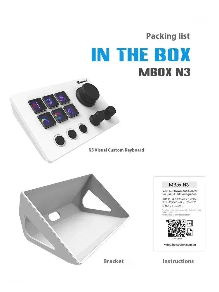 🎮 Clavier Macro Visuel Mirabox N3 – Streamdeck Personnalisable pour PC - Legeekshop