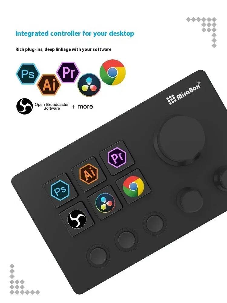 🎮 Clavier Macro Visuel Mirabox N3 – Streamdeck Personnalisable pour PC - Legeekshop