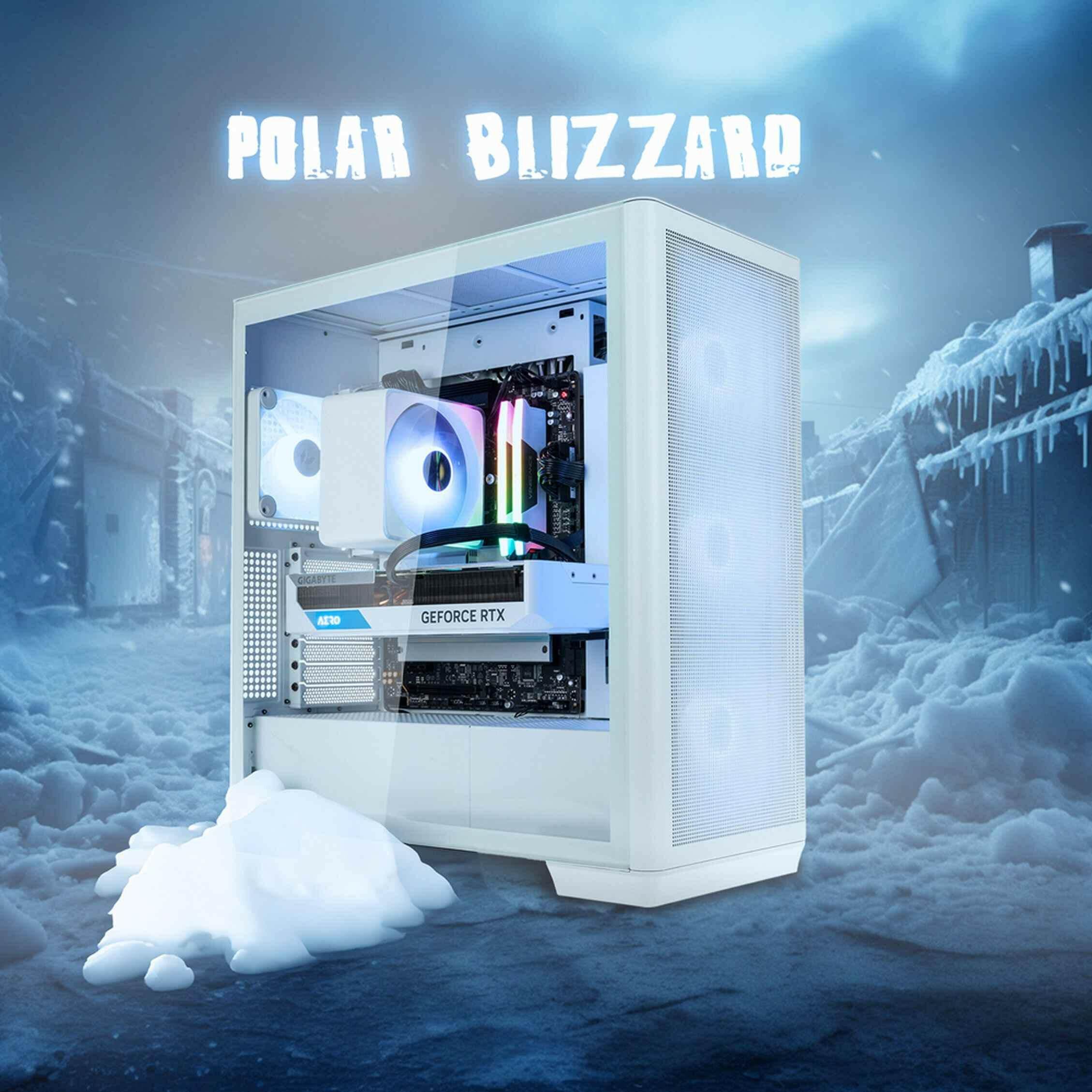Gaming PC Polar Blizzard - AMD Ryzen 5 7600X, RTX 4070 Super, 32 Go DDR5 - King Mods - Legeekshop