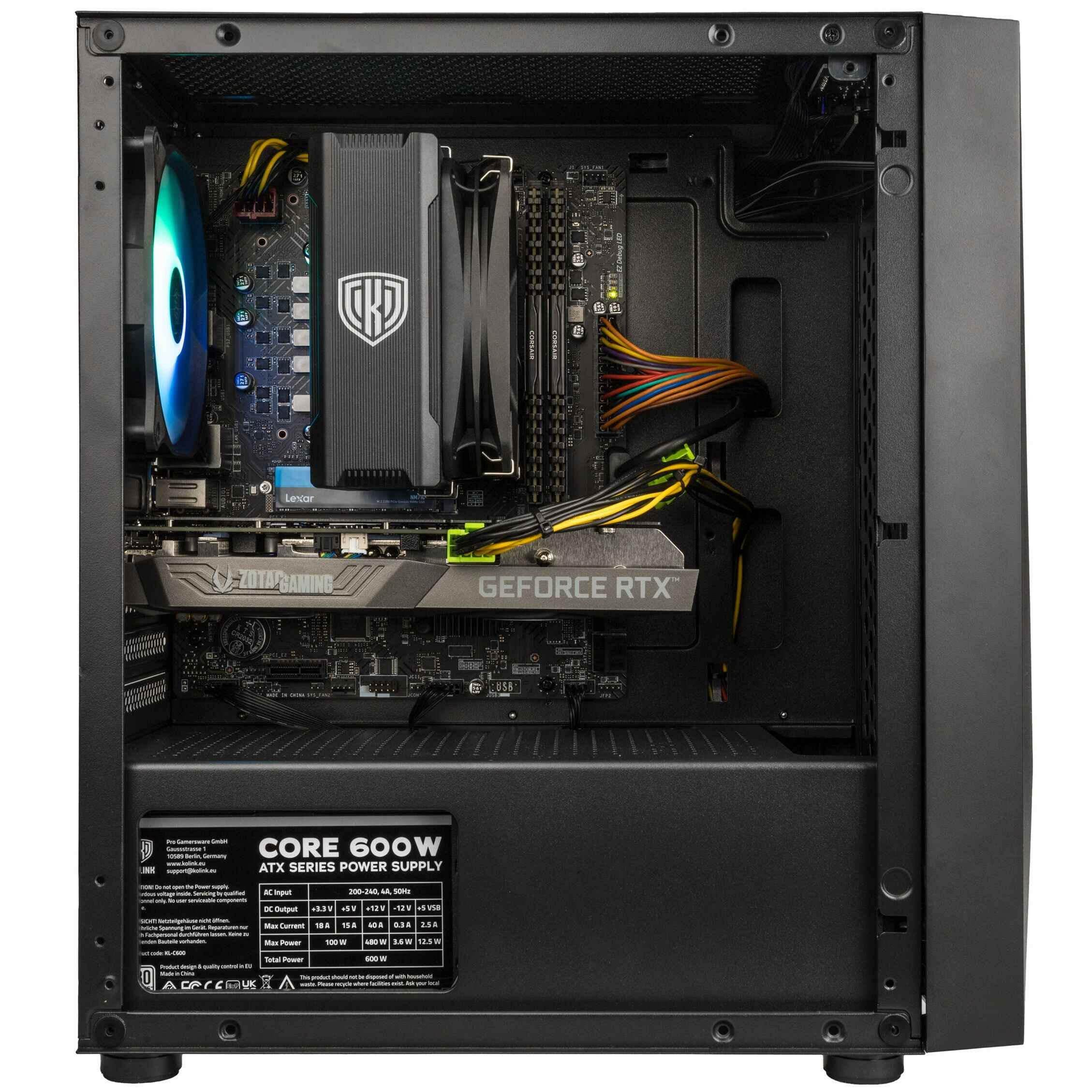 Gaming PC Illusionist - Intel Core i5-12400F, NVIDIA GeForce RTX 3060 12GB - Legeekshop