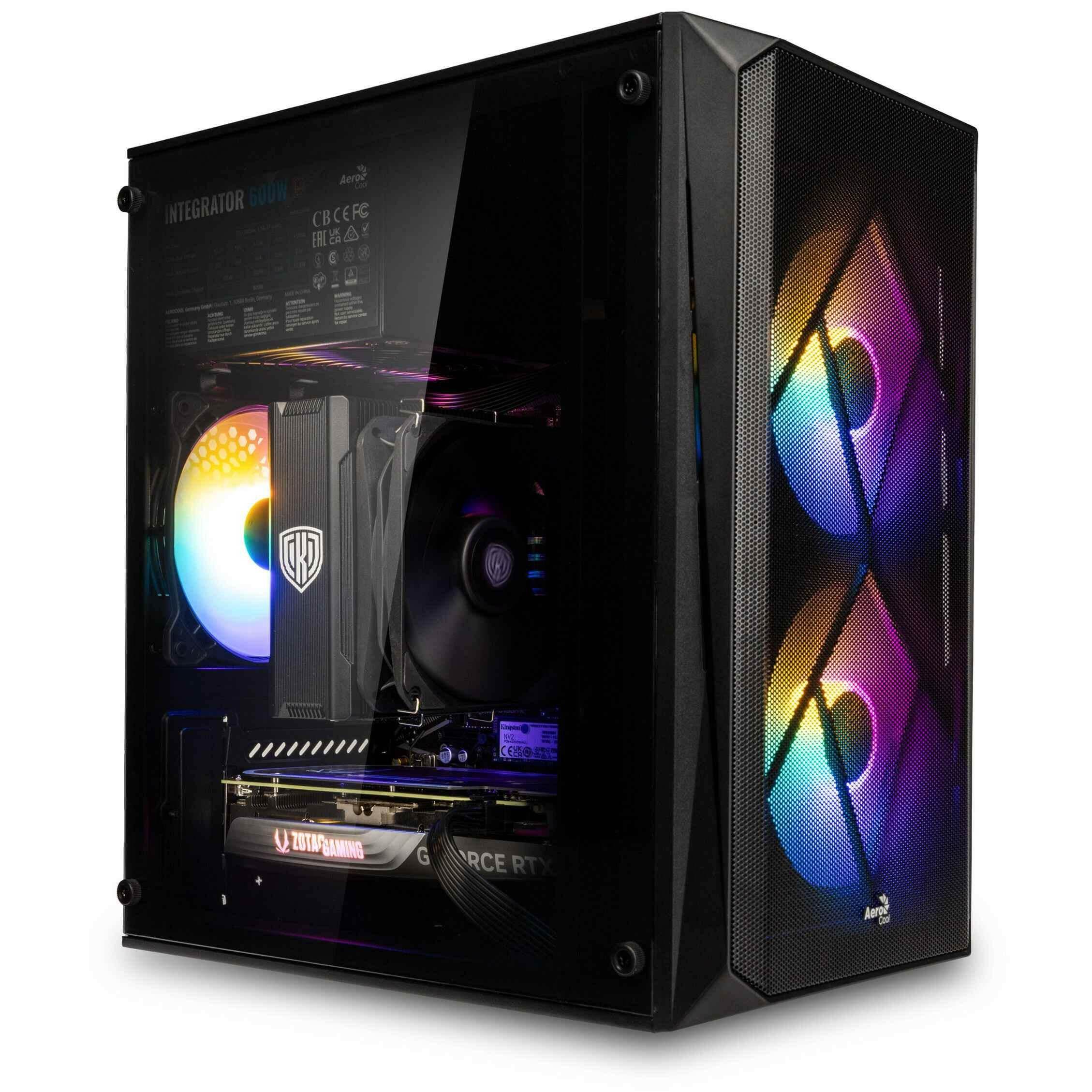 Gaming PC Black Thor - AMD Ryzen 7 5700X, RTX 4060 Ti 16GB - Legeekshop