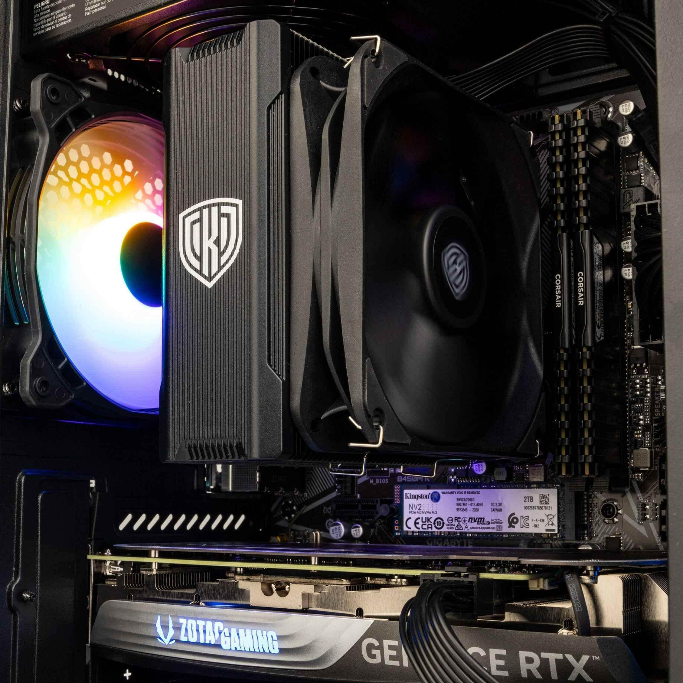 Gaming PC Black Thor - AMD Ryzen 7 5700X, RTX 4060 Ti 16GB - Legeekshop