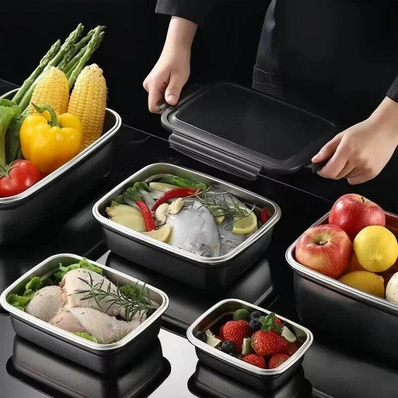 🥗 Boîte Alimentaire Inox 304 Hermétique | Lunch Box Bento Durable - Legeekshop