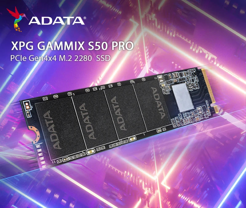 SSD NVMe ADATA XPG GAMMIX S50 PRO M.2 2280 PCIe Gen4x4 500GB 1TB 3D NAND TLC