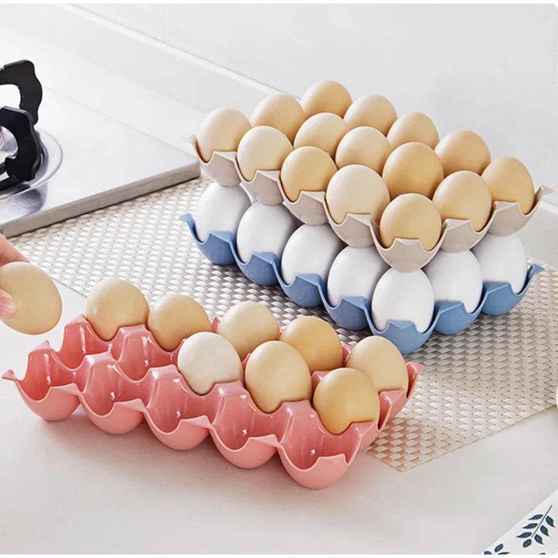 🥚 Boîte de Rangement d'Œufs Coulissante à 3 Couches – Style Échelle | Grande Capacité Réfrigérateur - Legeekshop