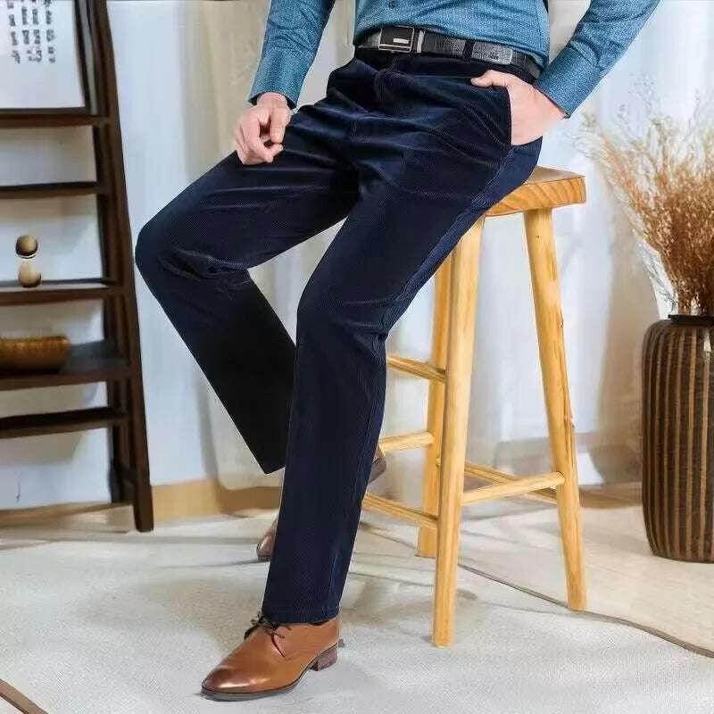 Pantalon en Velours Côtelé Homme, Jogging Ample, Style Décontracté | TQGQG | Wayne Outfitters - Legeekshop