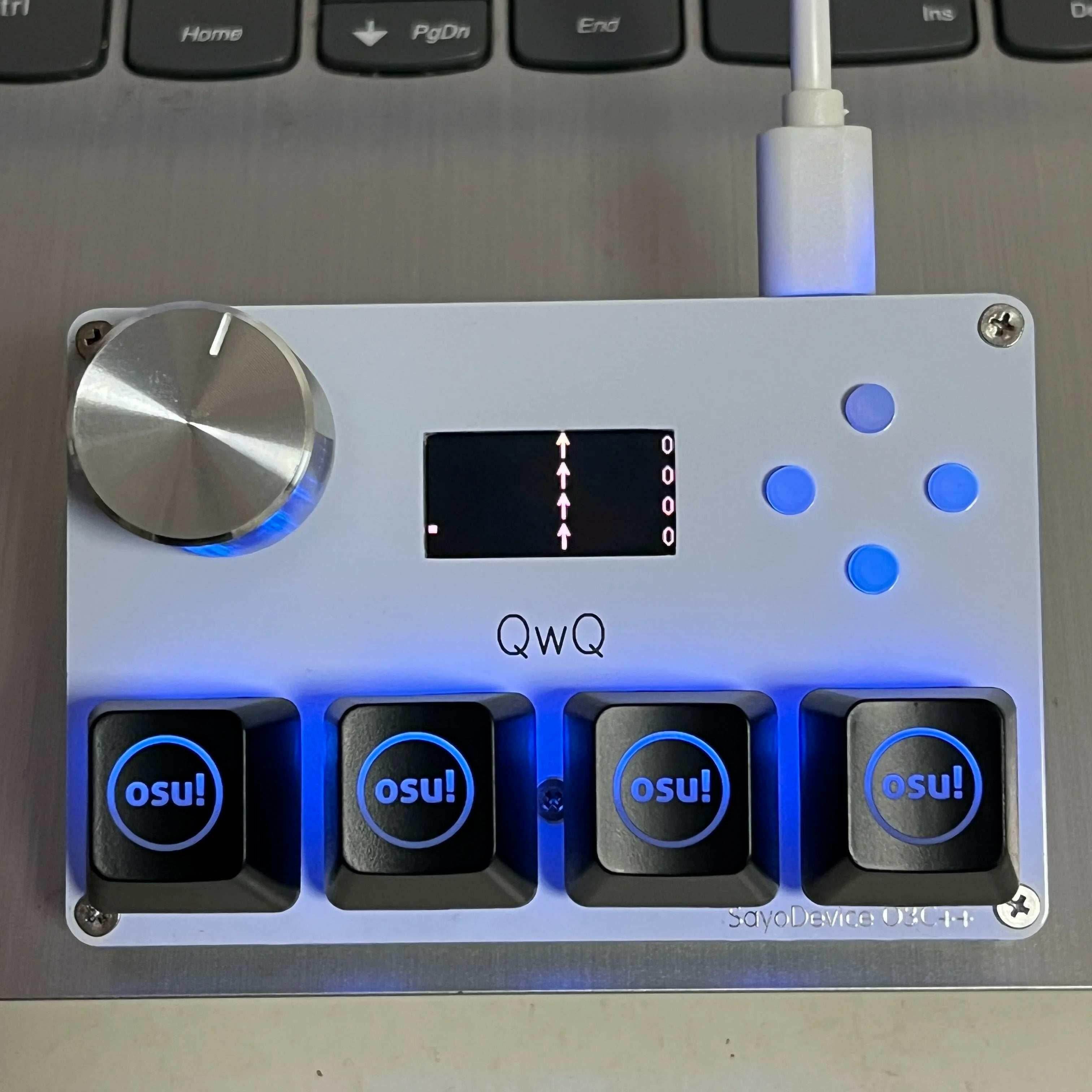 🎮 Mini Clavier Mécanique SayoDevice OSU O3C – Switchs Magnétiques Roses | Écran IPS & Ultra-Vitesse - Legeekshop