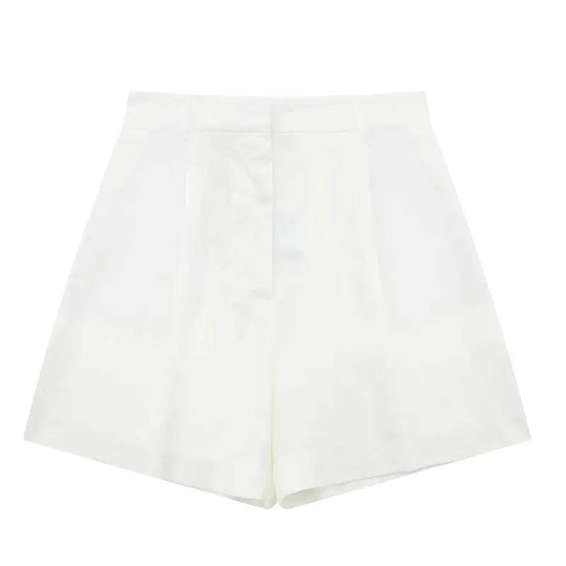 👗 Ensemble deux pièces femme – Gilet sans manches & short à poches - Legeekshop