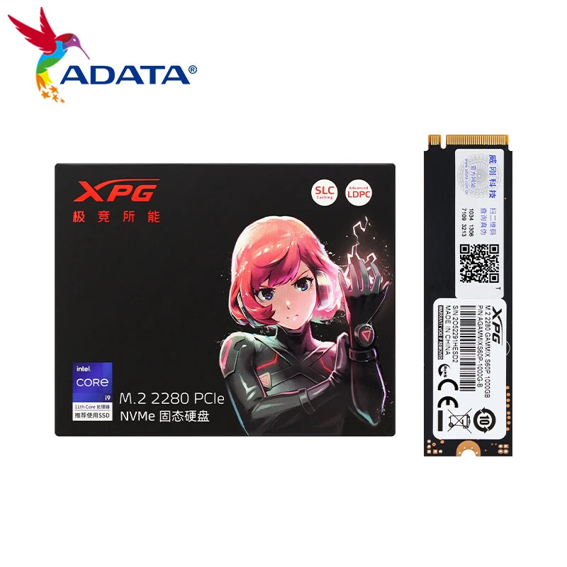 SSD NVMe ADATA XPG GAMMIX S50 PRO M.2 2280 PCIe Gen4x4 500GB 1TB 3D NAND TLC