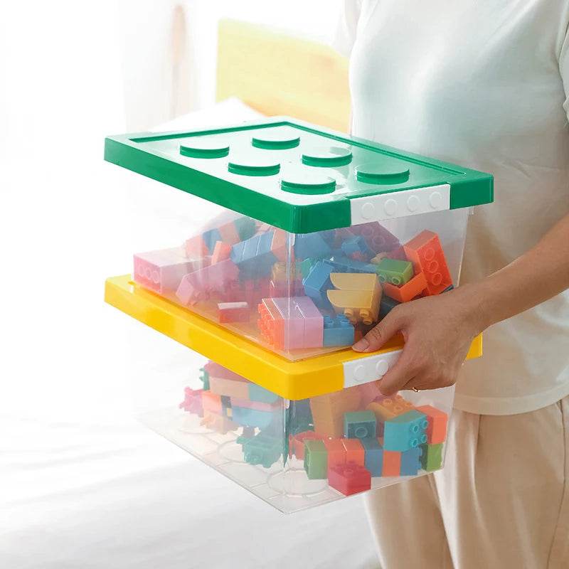 🧸 Boîte de Rangement Empilable – Organisateur Blocs de Construction & Jouets | Taille S ou L - Legeekshop