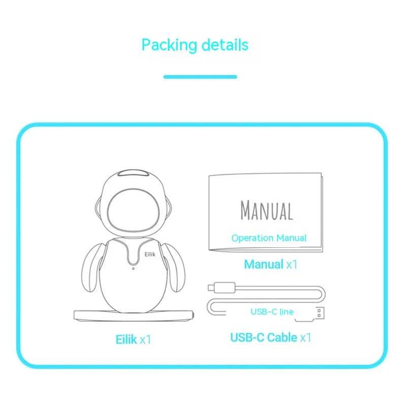 🤖 Eilik – Robot compagnon intelligent avec interaction émotionnelle AI - Legeekshop