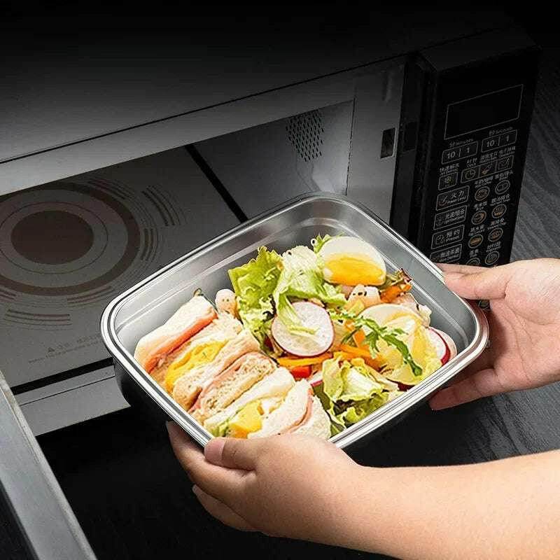 🥗 Boîte Alimentaire Inox 304 Hermétique | Lunch Box Bento Durable - Legeekshop